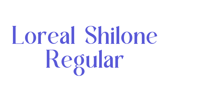 Loreal Shilone Regular Font Download