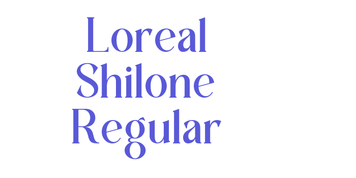 Loreal Shilone Regular Font