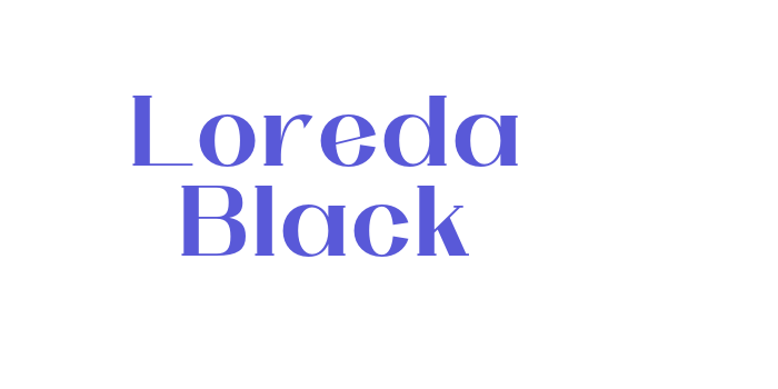 Loreda Black Font Download