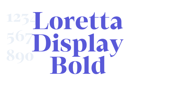 Loretta Display Bold font free