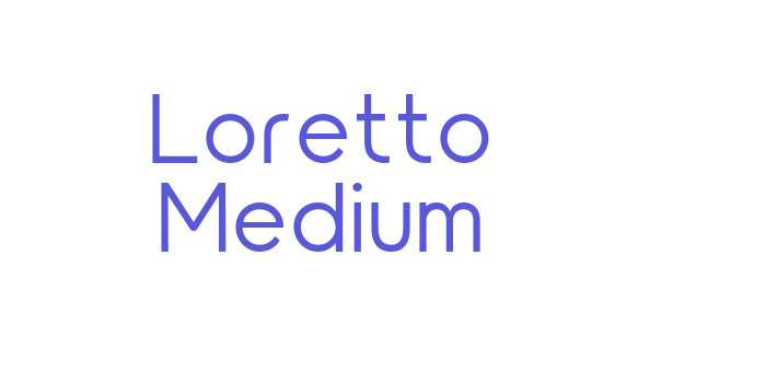 Loretto Medium Font Download