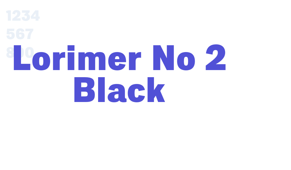 Lorimer No 2 Black-font-download