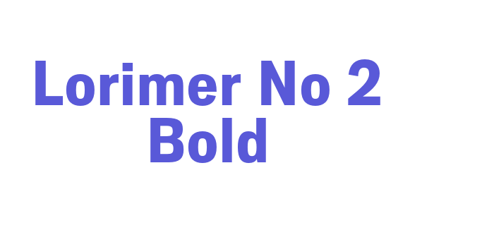 Lorimer No 2 Bold Font Download