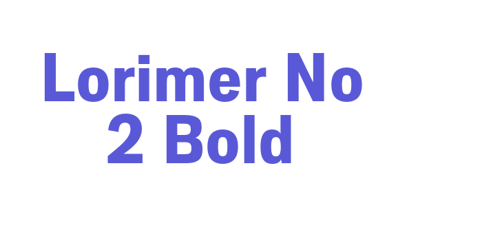 Lorimer No 2 Bold Font