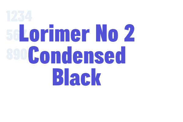 Lorimer No 2 Condensed Black