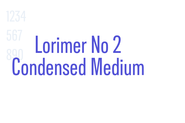 Lorimer No 2 Condensed Medium