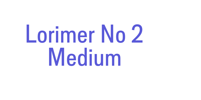 Lorimer No 2 Medium Font Download