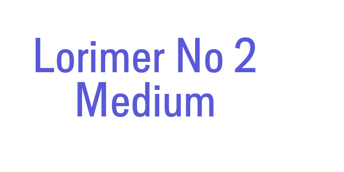 Lorimer No 2 Medium Font