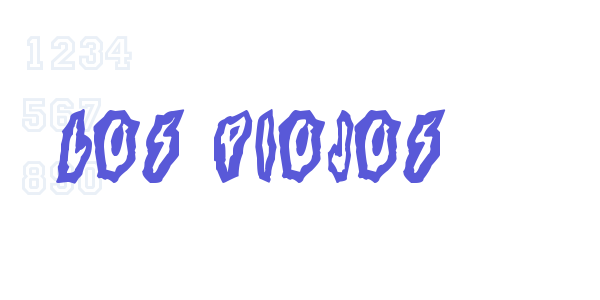 Los Piojos font