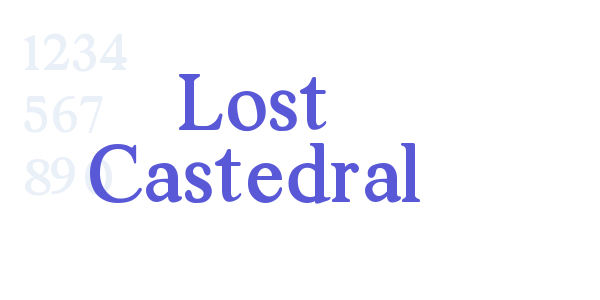 Lost Castedral font free