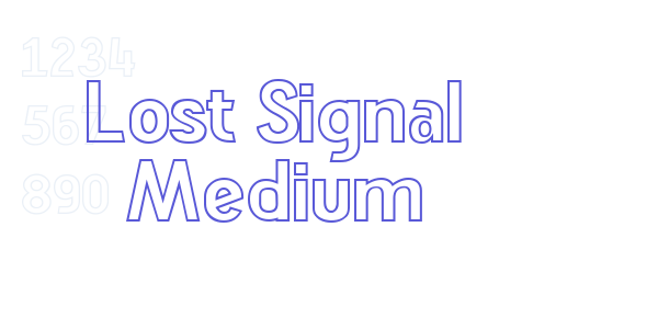 Lost Signal Medium font