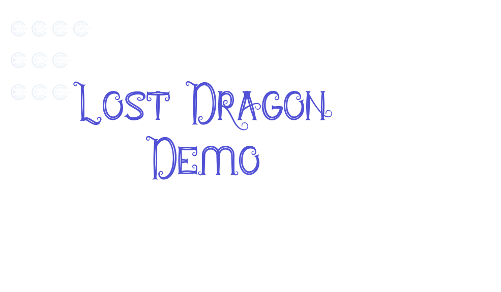 Lost Dragon Demo-font-download