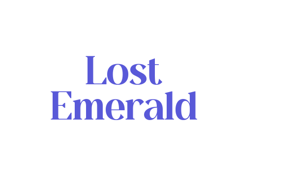 Lost Emerald Font