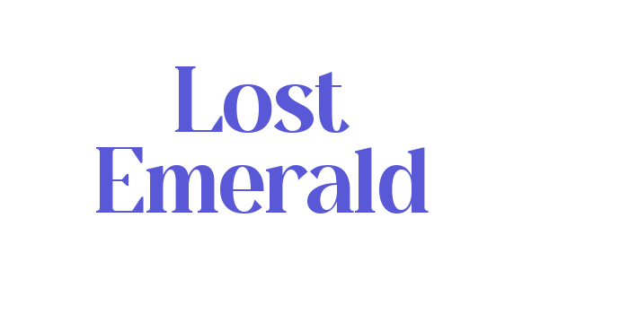 Lost Emerald Font