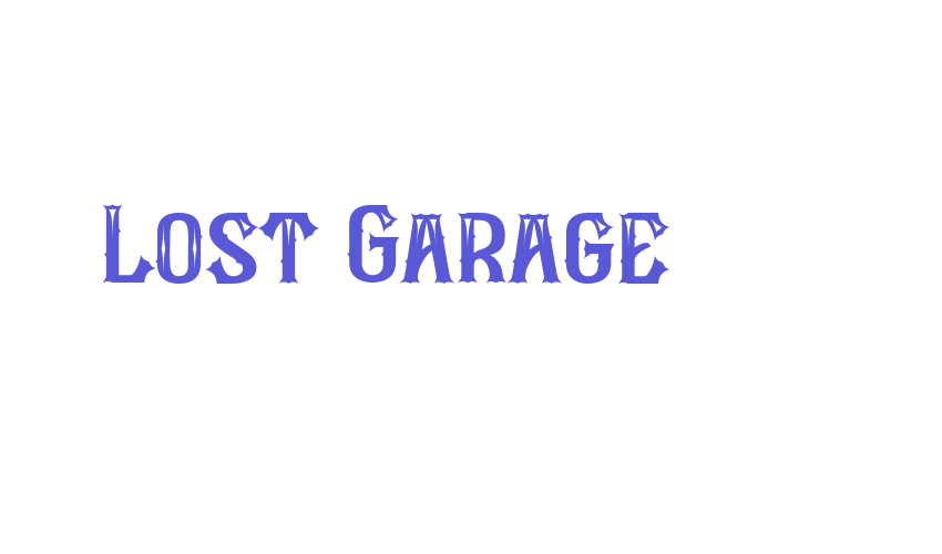 Lost Garage Font Download