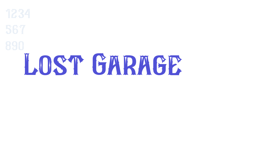 Lost Garage-font-download