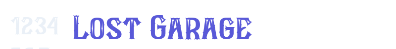 Lost Garage font