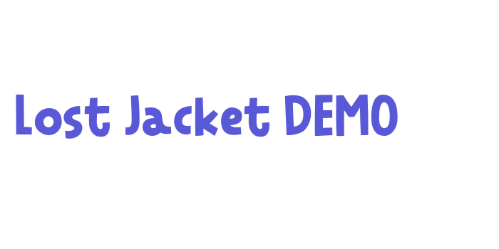 Lost Jacket DEMO Font Download