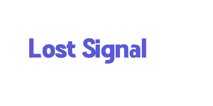 Lost Signal Font Download