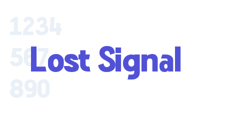 Lost Signal-font-download