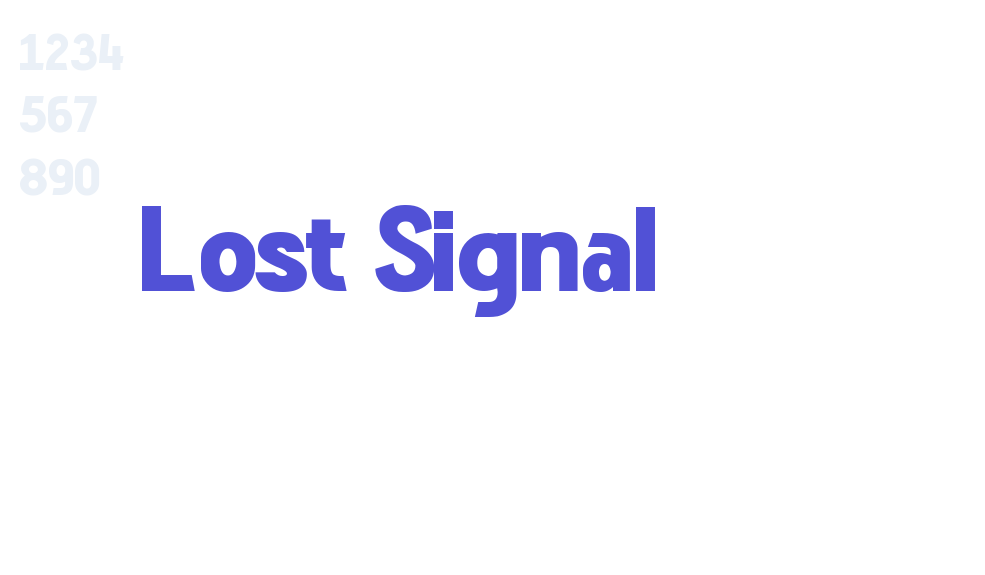 Lost Signal-font-download