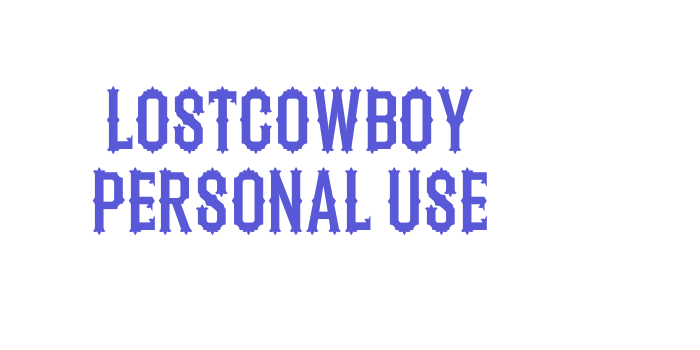 Lostcowboy Personal Use Font Download