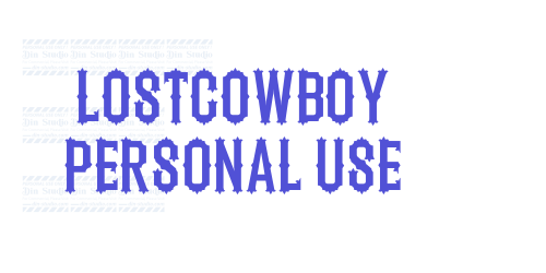 Lostcowboy Personal Use-font-download