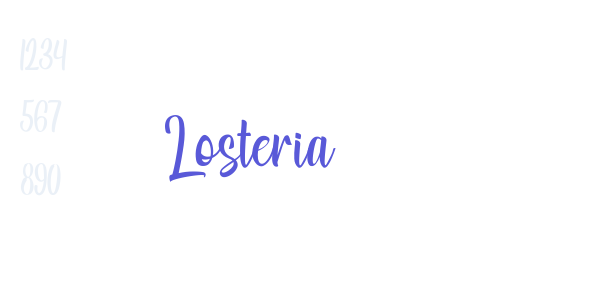 Losteria font