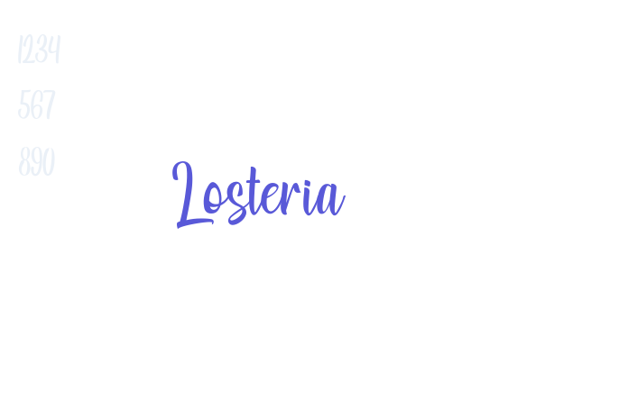 Losteria font