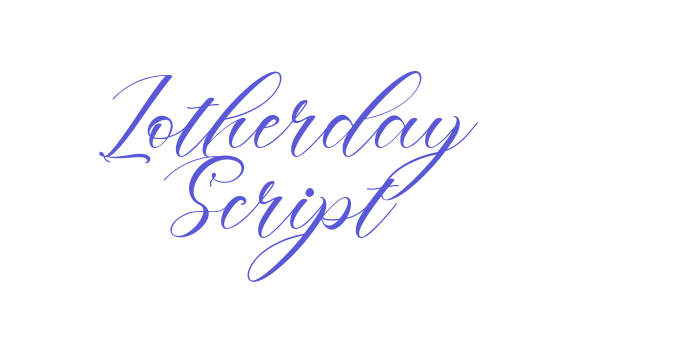 Download Lotherday Script Font