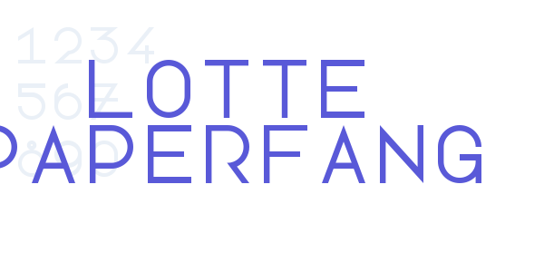 Lotte Paperfang font free