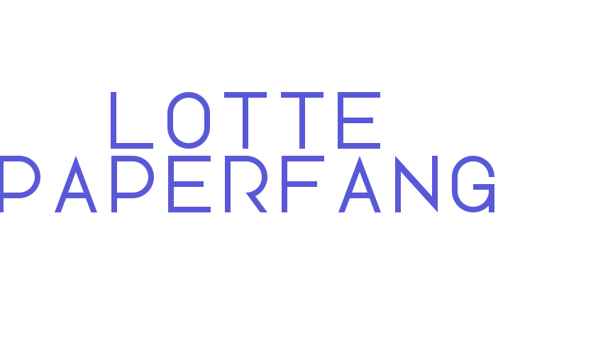 Lotte Paperfang Font Download