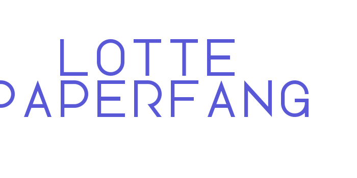 Lotte Paperfang Font Download