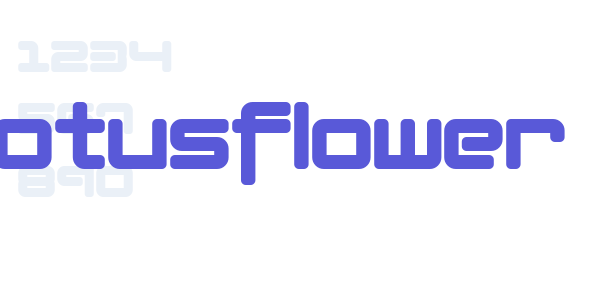 Lotusflower font free