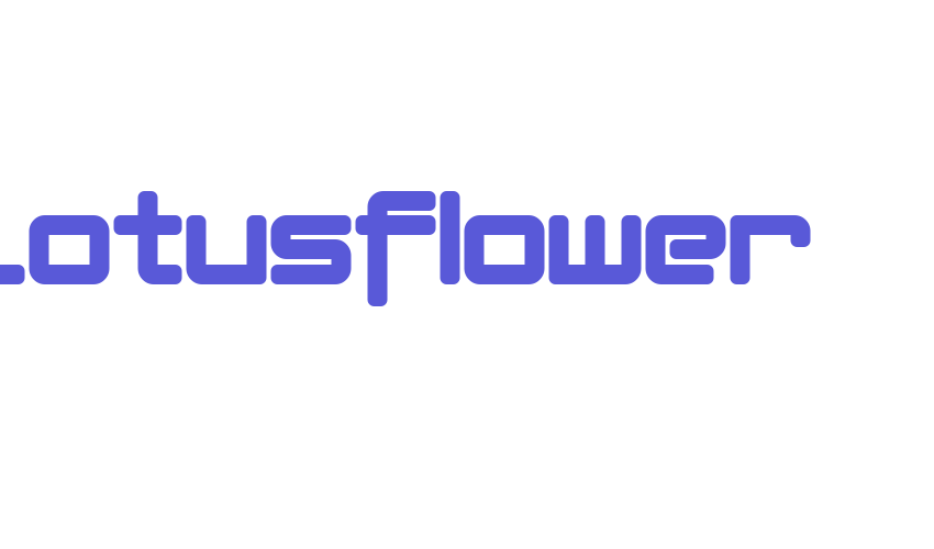 Lotusflower Font