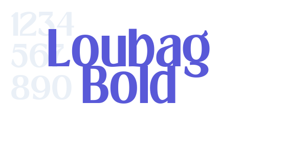 Loubag Bold font free