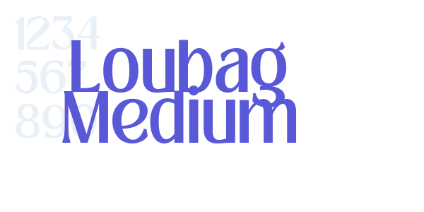 Loubag Medium font free