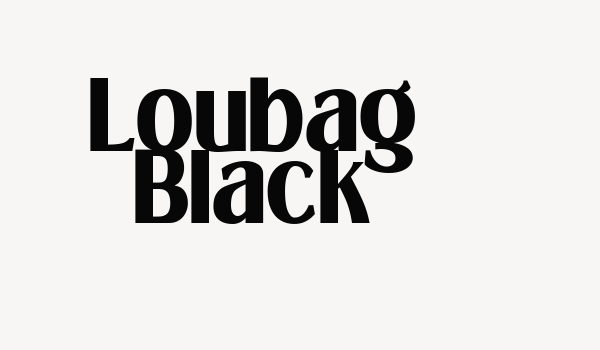 Loubag Black Font