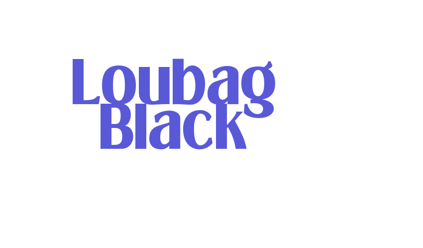 Loubag Black Font