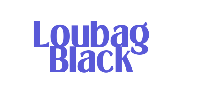 Loubag Black Font Download