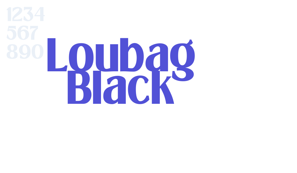 Loubag Black-font-download