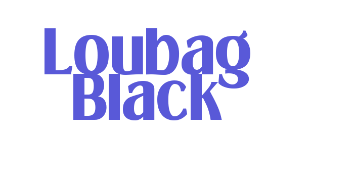 Loubag Black Font