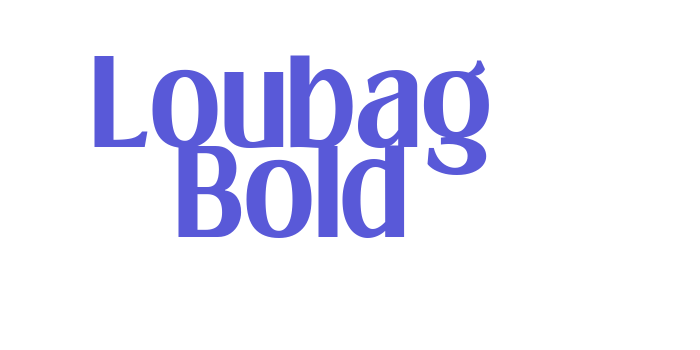 Loubag Bold Font