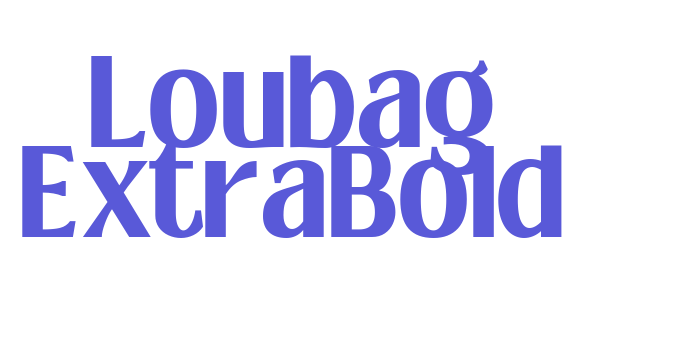 Loubag ExtraBold Font