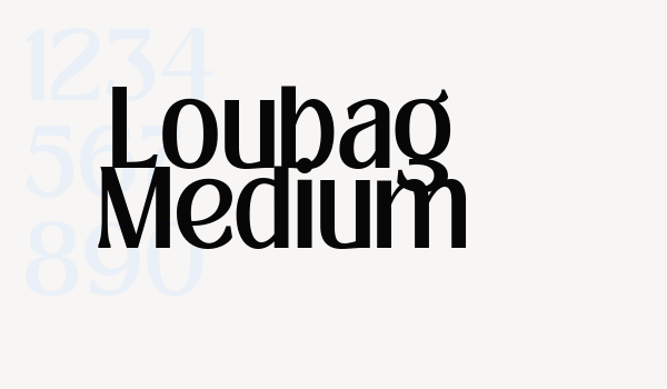 Loubag Medium Font