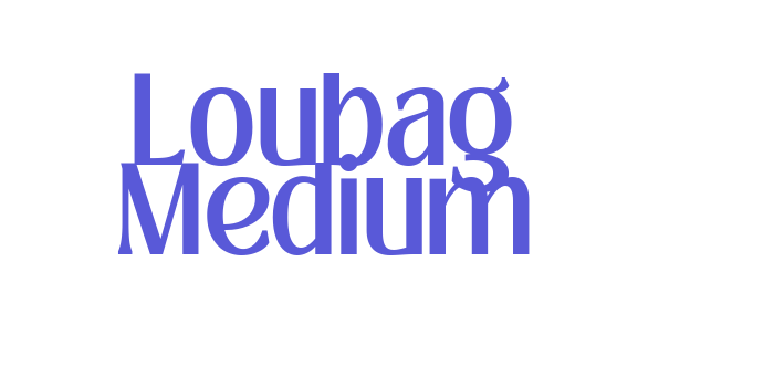 Loubag Medium Font Download