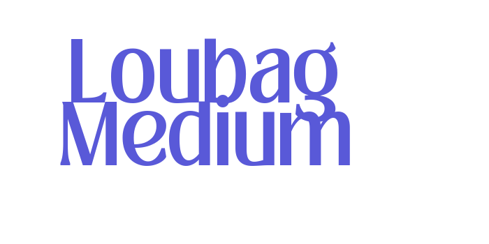 Loubag Medium Font