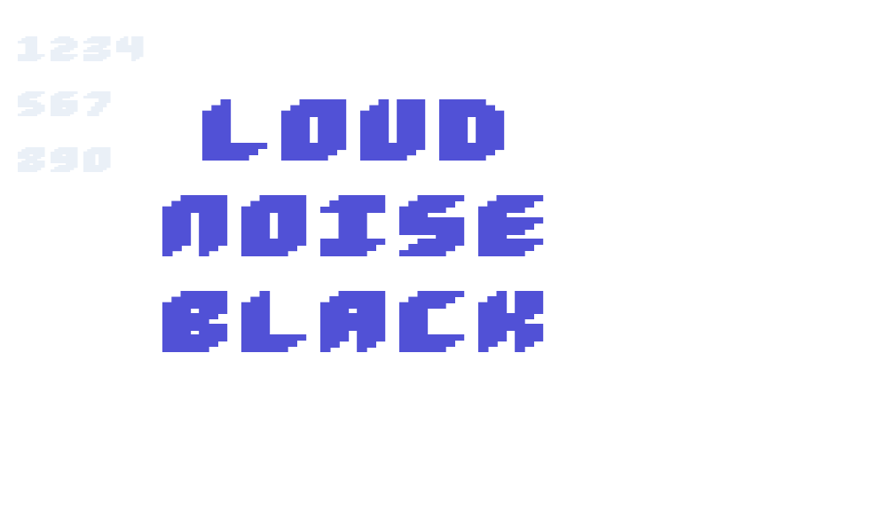 Loud noise Black-font-download