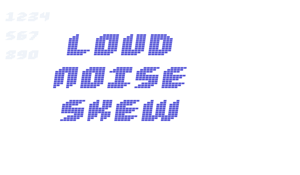 Loud noise Skew-font-download