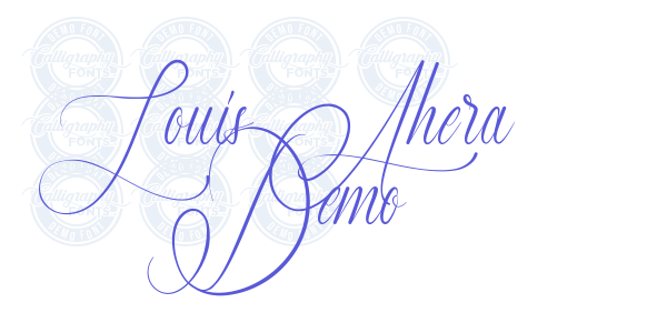 Louis Ahera Demo font free